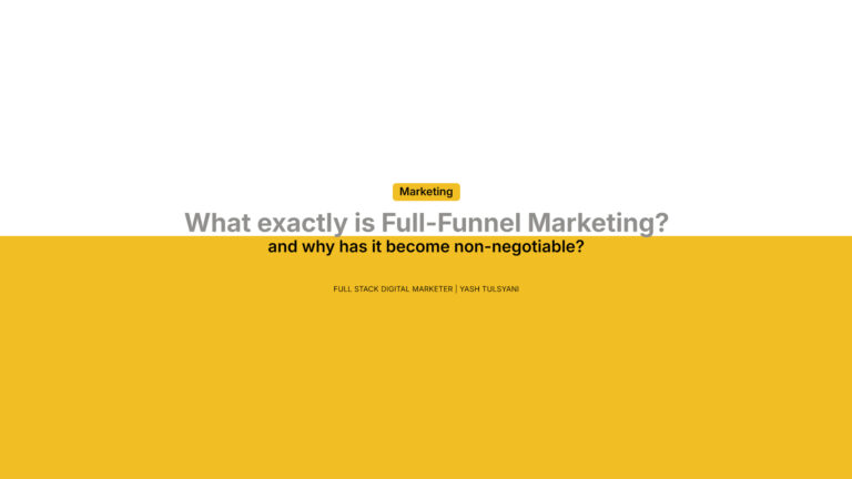 What exactly is full-funnel marketing?