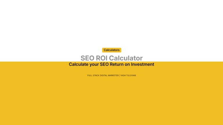 SEO ROI Calculator