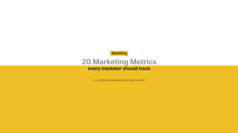 20 Marketing Metrics Every Marketer Should Track