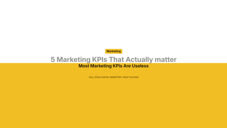 5 Marketing KPIs That Actually Matter