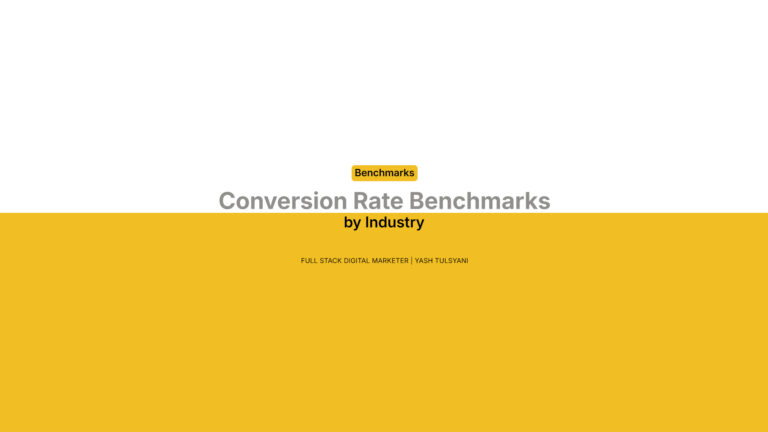 Conversion Rate Benchmarks by Industry (2026)